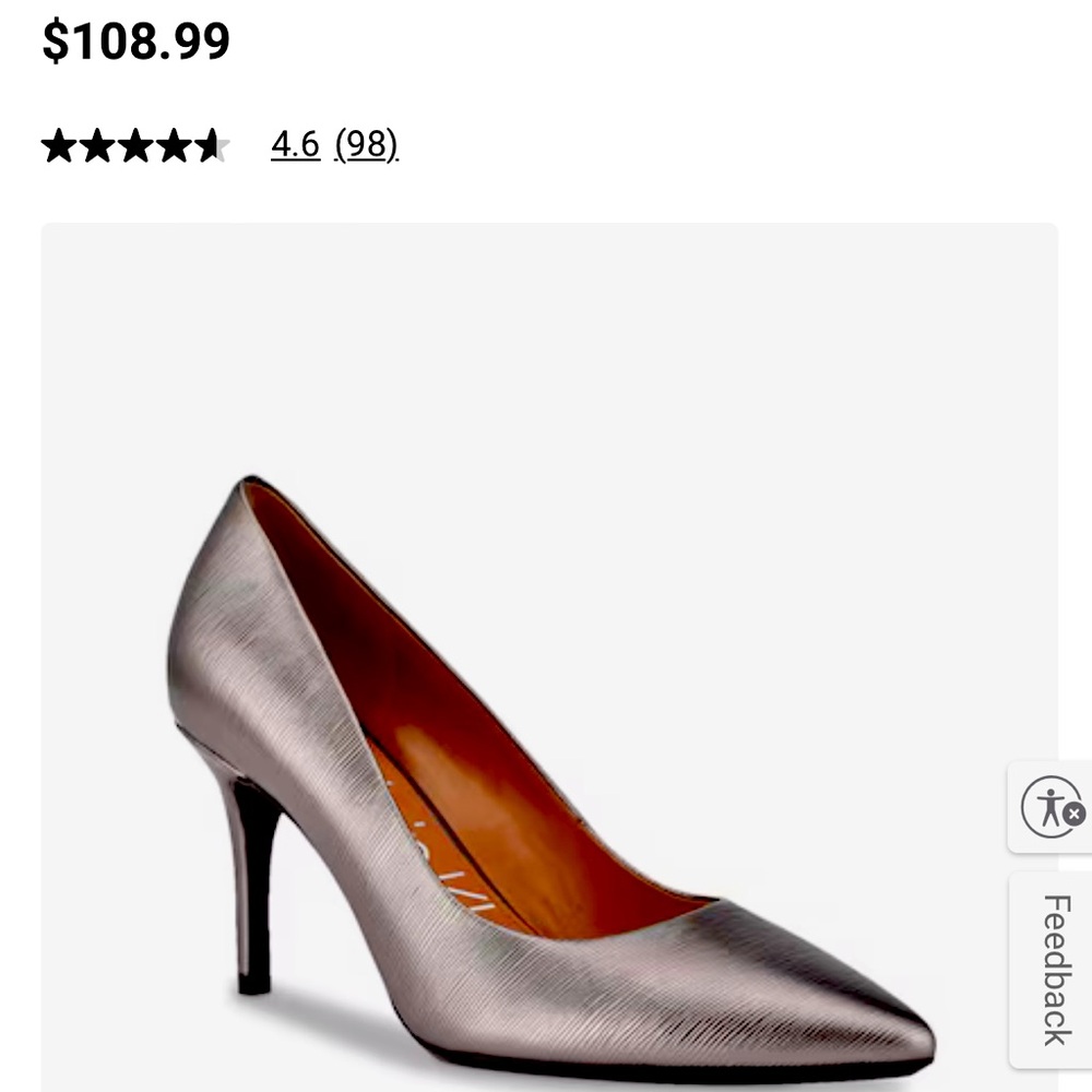 Calvin Klein anthracite Klein Gayle Pump
